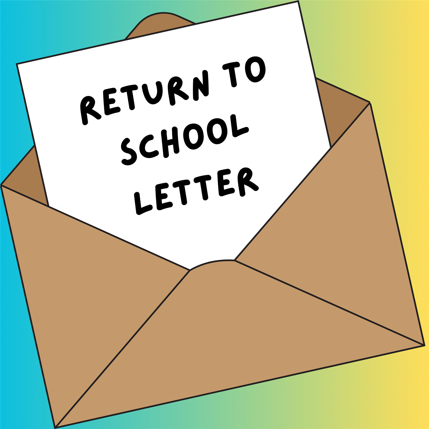Return to School Letters 2025-2026